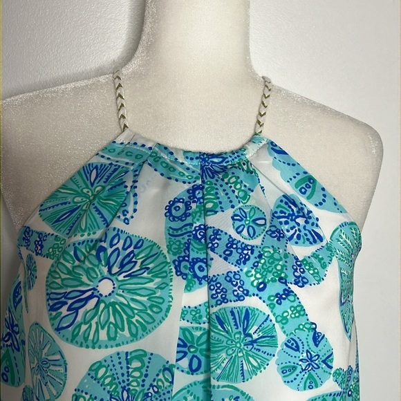 Lilly Pulitzer for Target Starfish Sand Dollar Urchin Halter Top Women's size XS - Picture 2 of 8
